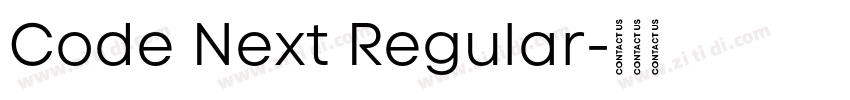 Code Next Regular字体转换